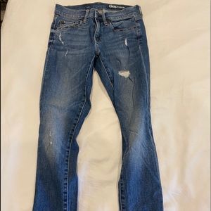 Gap 1969 skinny jeans lightly distressed